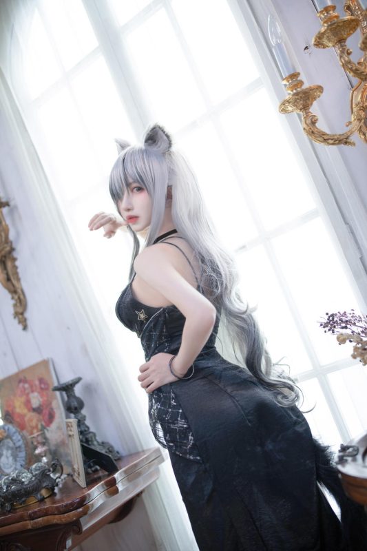 Shika小鹿鹿 No.096 – 明日方舟 黑 [15P]-Zos次元社