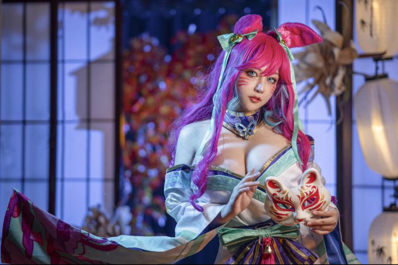 KANEKO_咔喵 No.037 – 英雄联盟 灵魂莲华 阿狸 [17P 1V]-Zos次元社