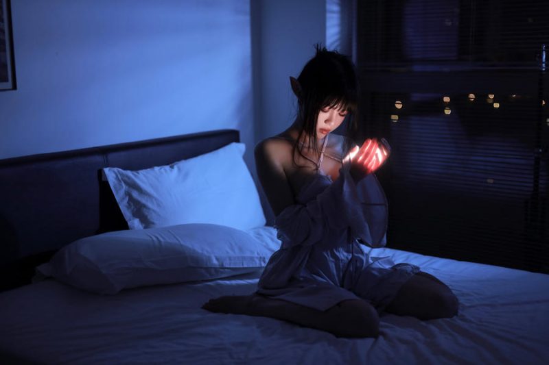 桜桃喵 No.221 – 精灵 盏月 [76P]-Zos次元社