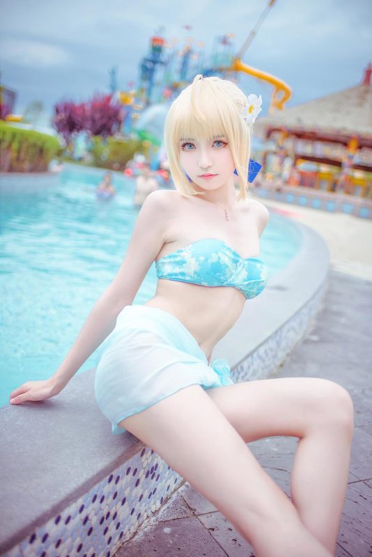 这个泡泡就是逊啦 No.005-阿尔托莉雅 泳装 [14P]-Zos次元社