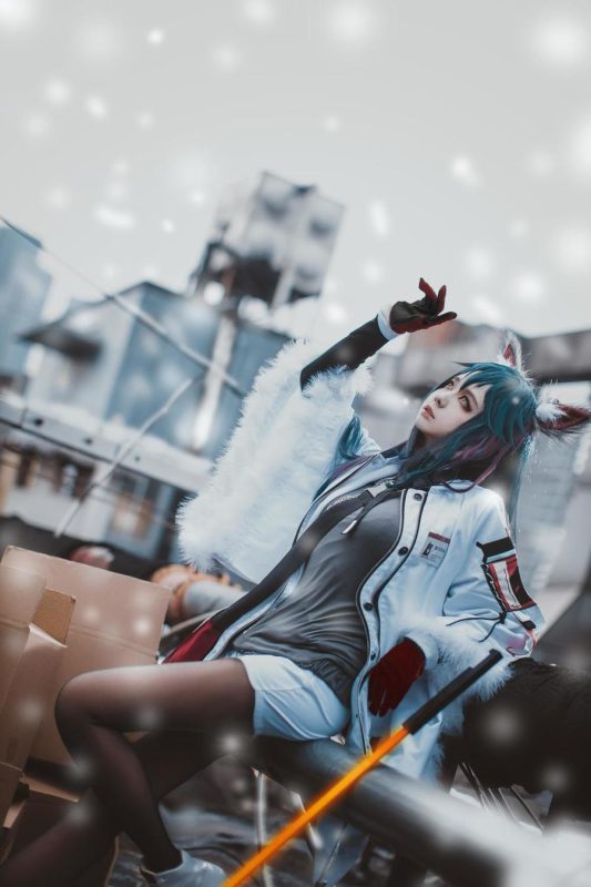 渊秧 No.021-明日方舟 德克萨斯 寒冬信使 [8P]-Zos次元社