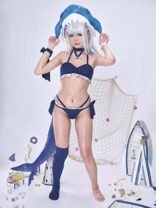 ZinieQ No.087 – Hololive Gawr Gura Swimsuit [25P 2V]-Zos次元社