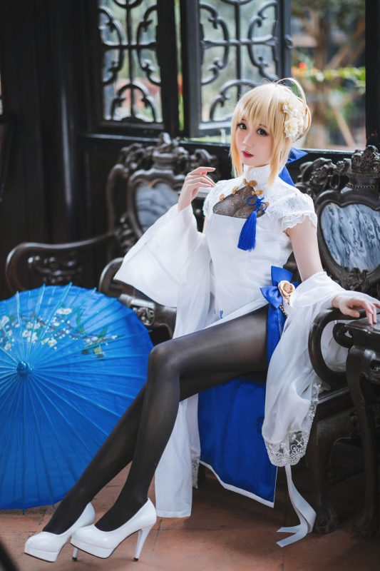 焖焖碳 No.001-saber旗袍 [28P]-Zos次元社