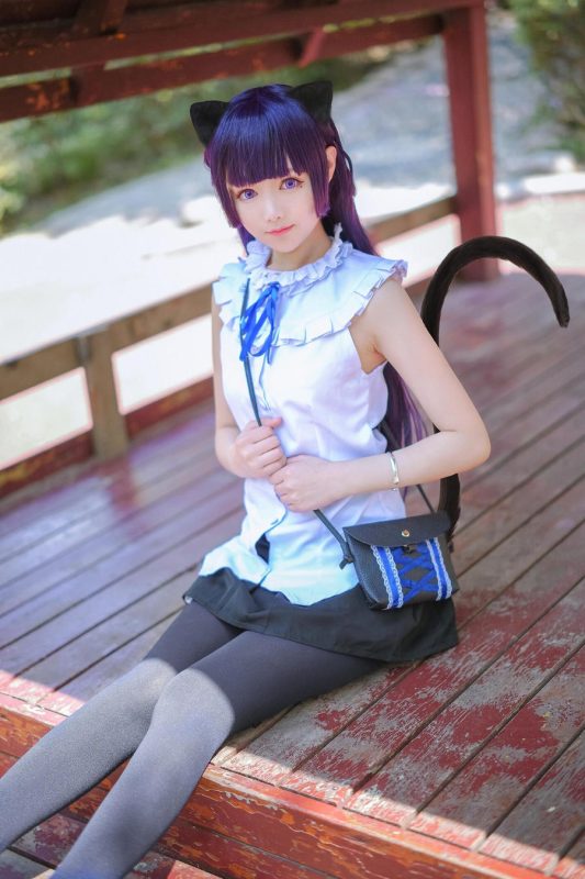 羽天Shine No.001-我的妹妹哪有这么可爱！ 五更琉璃可爱猫 [14P]-Zos次元社