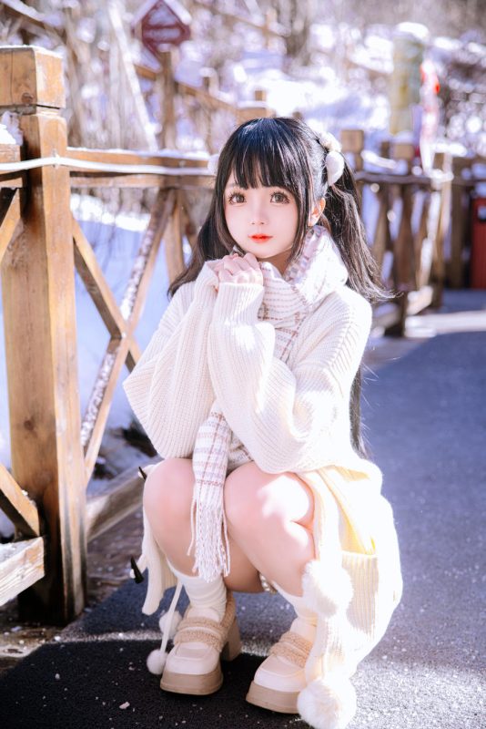 椎名莜(日奈娇) No.073 – 雪地少女 [108P 2V]-Zos次元社