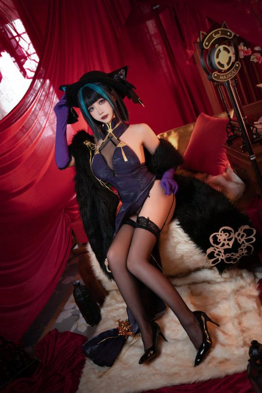 momoko葵葵 No.037 – 碧蓝航线柴郡 音乐绚烂CaitSith [16P]-Zos次元社