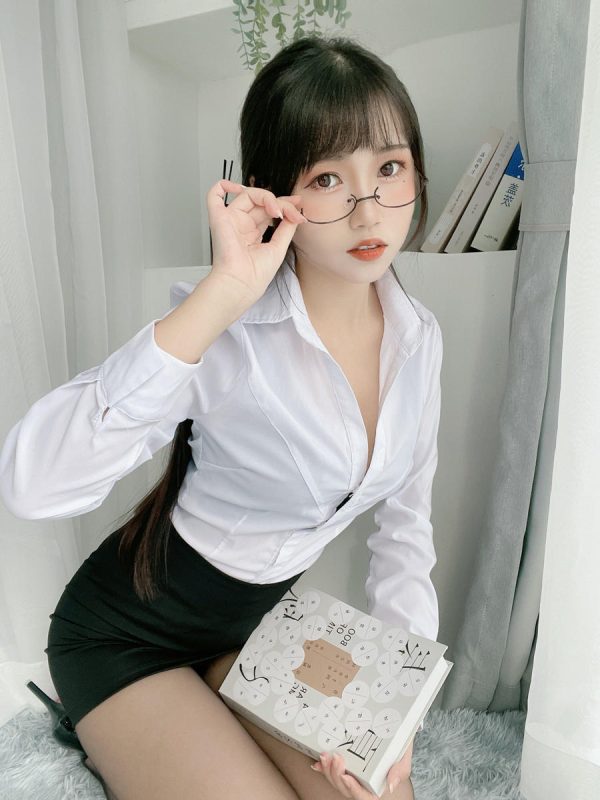 不呆猫 No.075 – 黑丝包臀OL [24P 5V]-Zos次元社