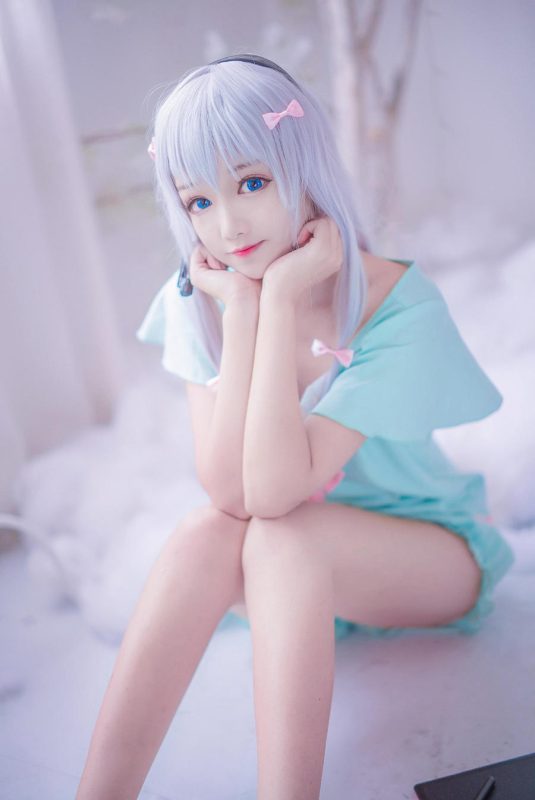 羽天Shine No.040-埃罗芒阿老师 和泉纱雾 [12P]-Zos次元社