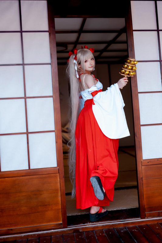 是三不是世w No.051 – 碧蓝航线 可畏巫女 [21P]-Zos次元社