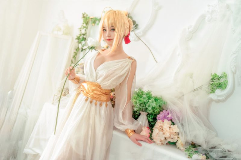 蜜汁猫裘 No.006-尼禄睡裙 [10P]-Zos次元社