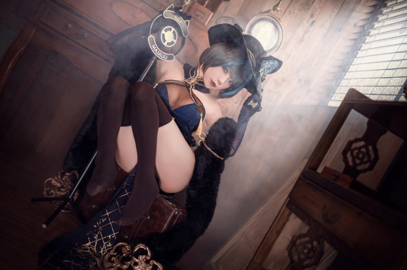 铁打萌萌_moi(王胖胖u) No.015 – 碧蓝航线 柴郡旗袍 [19P]-Zos次元社