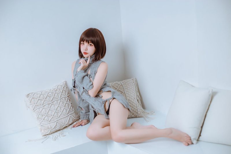 二佐Nisa No.075-2020私房洞洞毛衣 [66P 2V]-Zos次元社