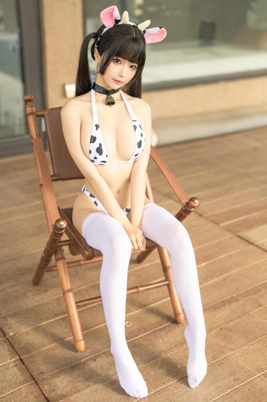 蠢沫沫（momo） No.247 – 沙漠牛牛女仆 [6P]-Zos次元社