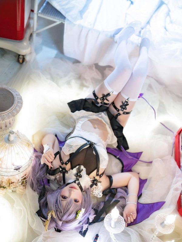 雪晴Astra No.062 – 原神 刻晴 恶魔拘束睡衣 [20P 4V]-Zos次元社