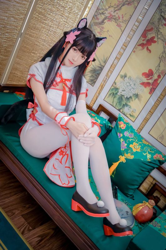 鳗鱼霏儿 No.018-碧蓝华裳 夕暮 [16P]-Zos次元社