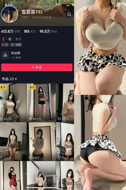 抖音-雪霏霏FEI – 微密圈写真&视频合集-御姐部落