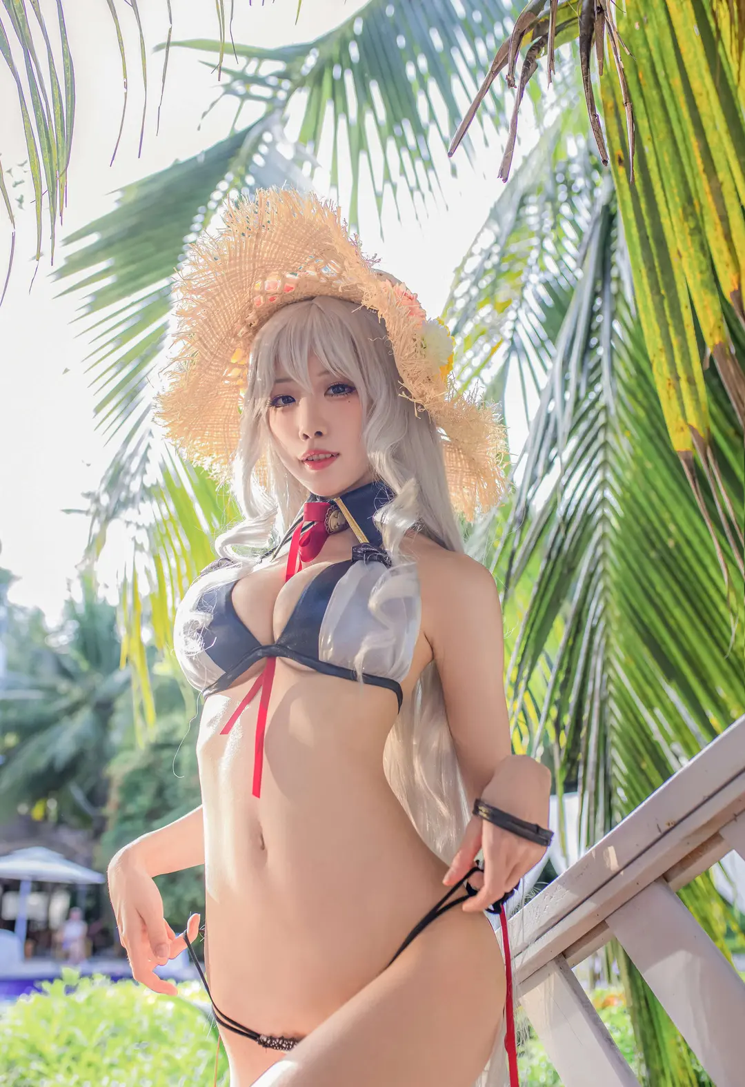 水淼aqua – Aqua 水淼 – Algérie Swimsuit (Azur Lane) 36P