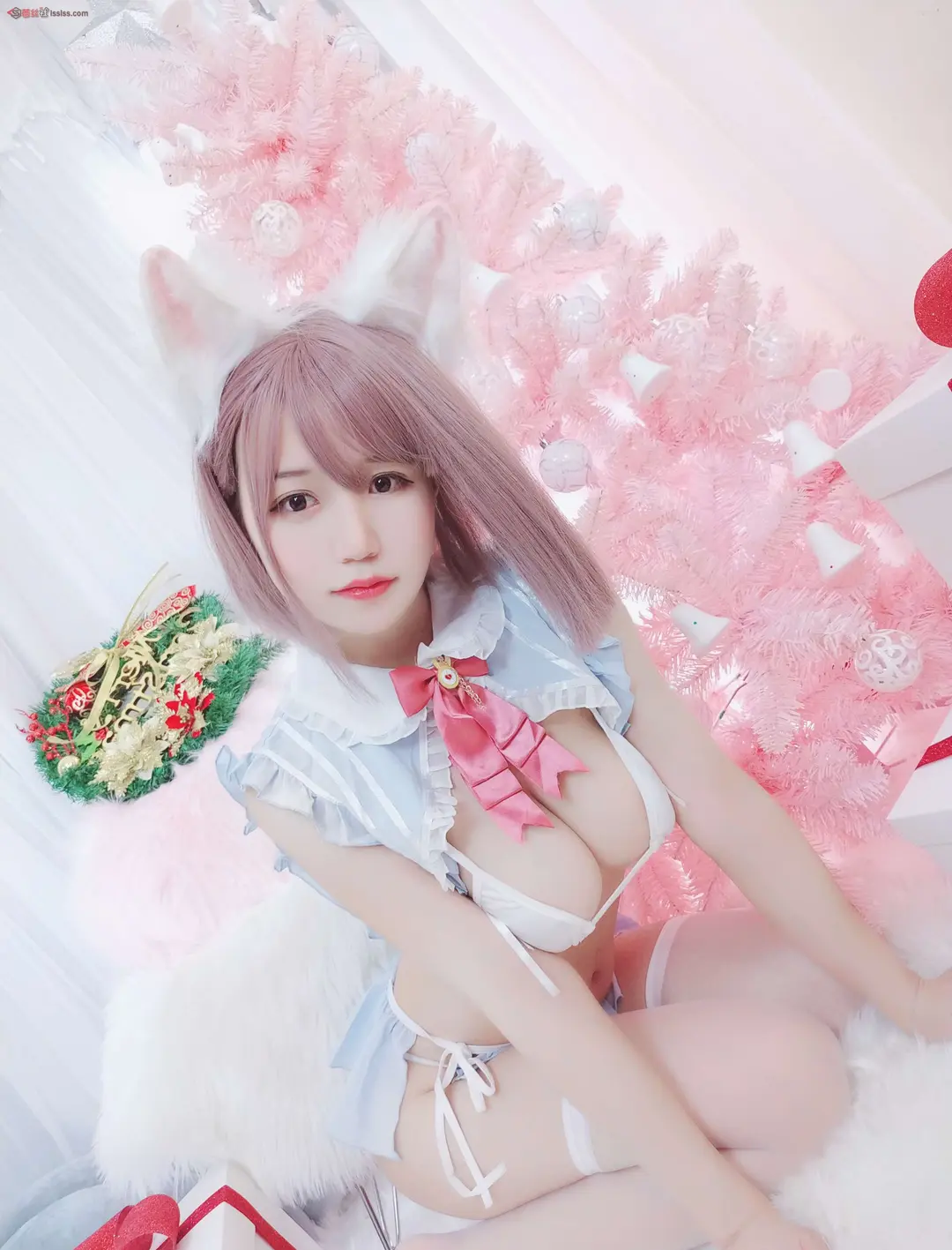 小仓千代w – 猫毛毯 26P