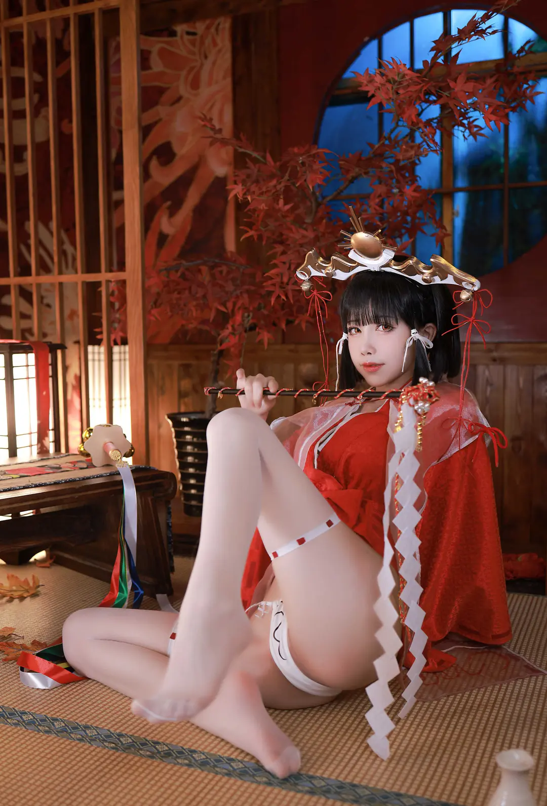 水淼aqua – 黑兽辉夜巫女 98P
