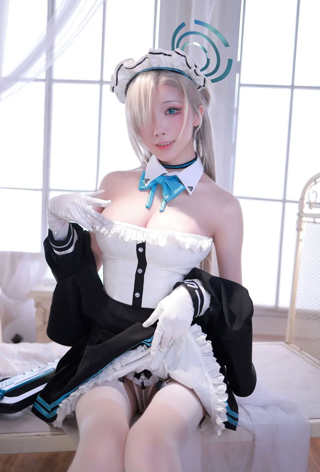水淼aqua – 碧蓝档案 一之濑明日奈女仆 155P