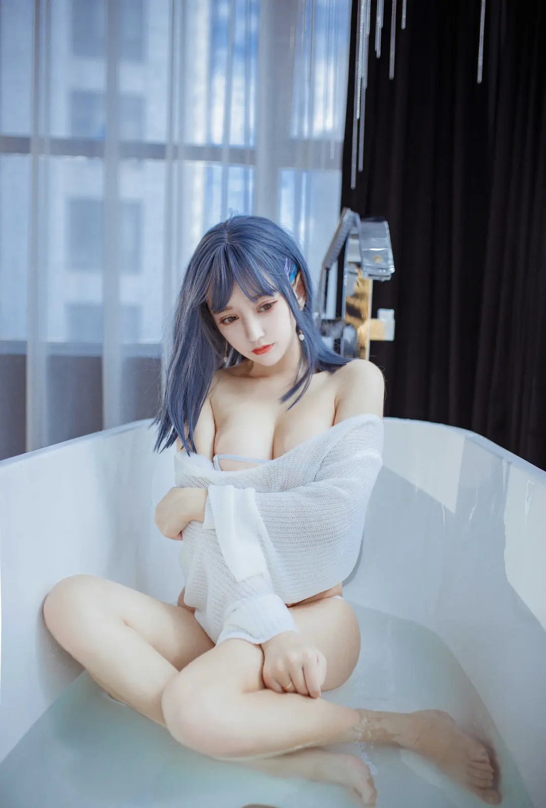 过期米线线喵 – 直播间齐b 16P