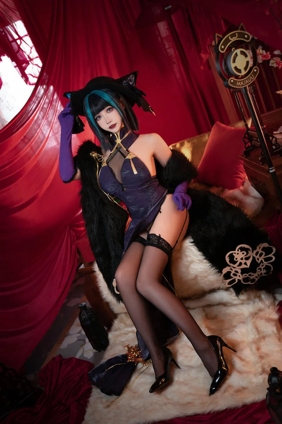 Momoko葵葵 – 碧蓝航线柴郡 音乐绚烂CaitSith 16P