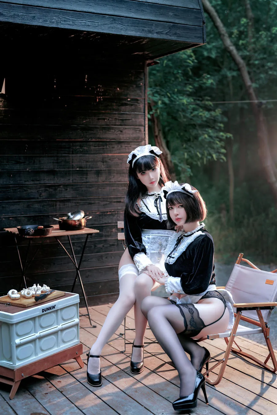 半半子 – 女仆姐妹 (&面饼仙儿) 74P