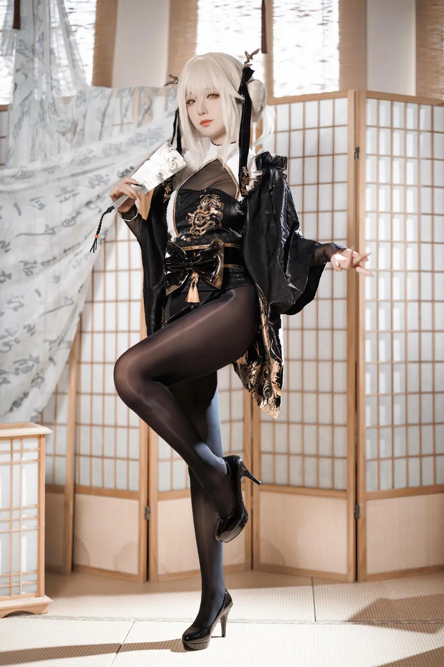 封疆疆 NIKKE胜利女神 白兔布兰儿 和服 40P