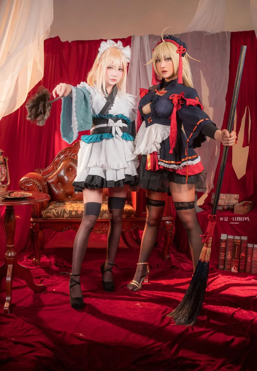 小容仔咕咕咕w FGO 冲田总司 魔神冲田 双人捆绑 (&是一只熊仔吗) 30P
