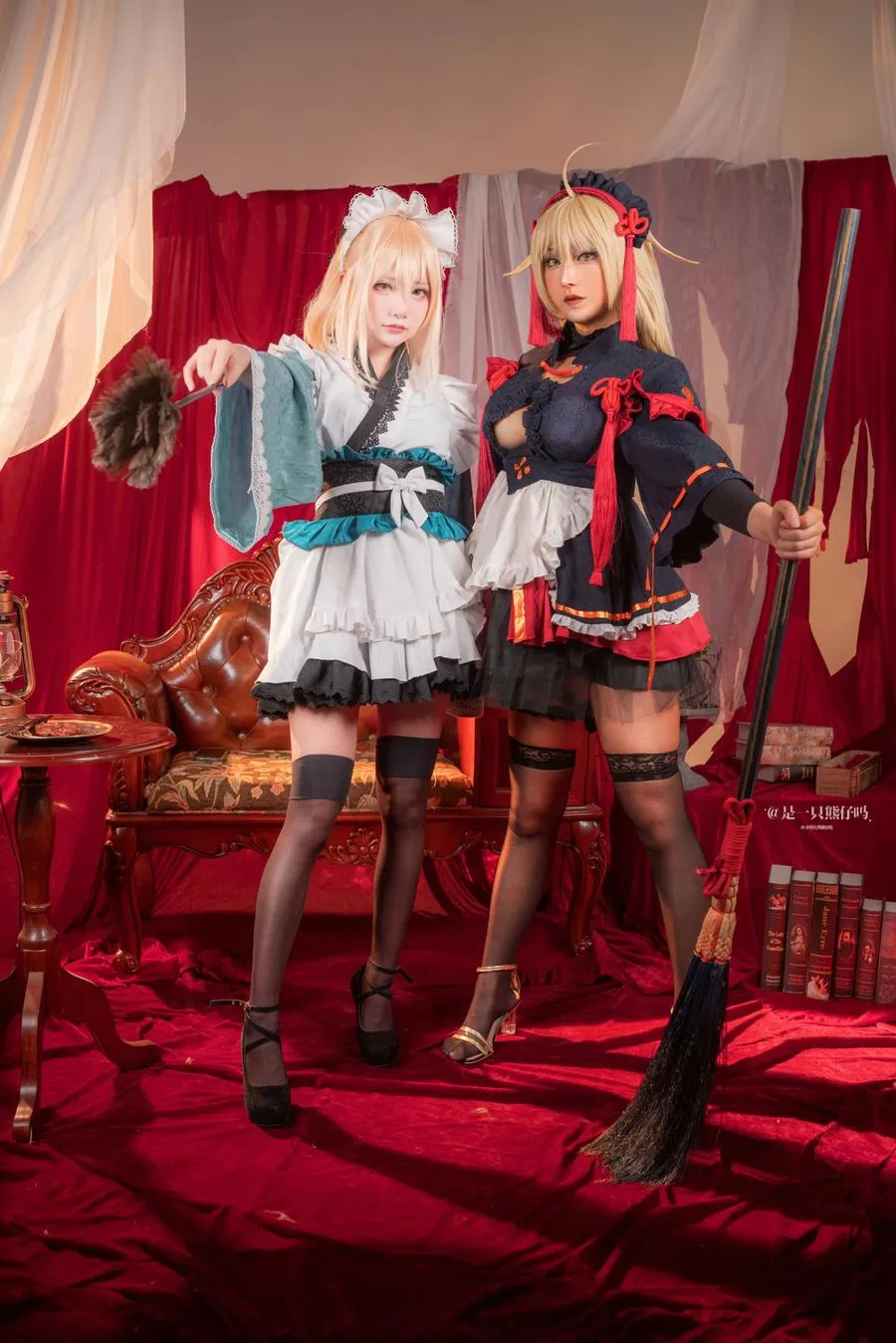 是一只熊仔吗 – FGO 冲田总司 魔神冲田 双人捆绑 (&小容仔咕咕咕w) 30P