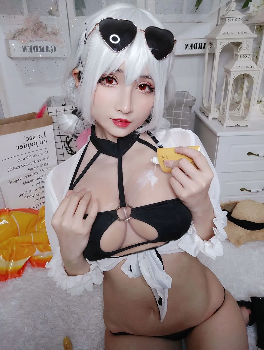 肉扣热热子（rioko凉凉子） 凉子天狼星泳装 21P
