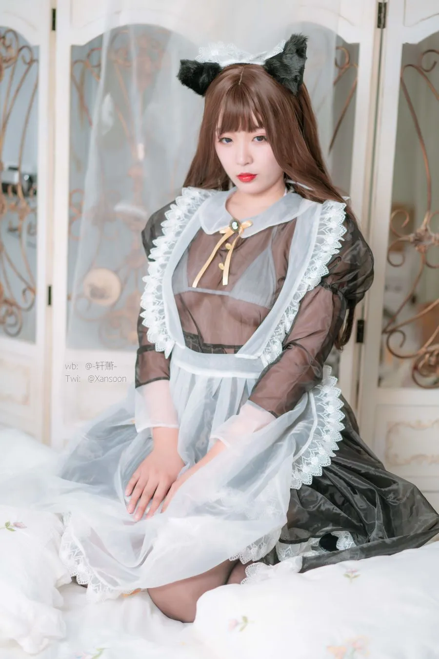 轩萧学姐 透明女仆 28P