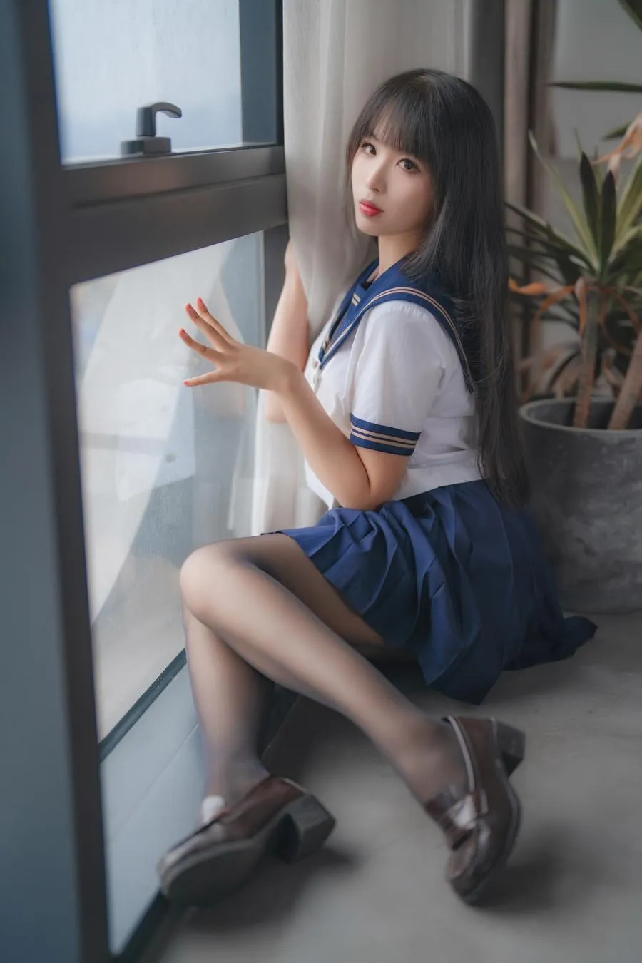 轩萧学姐 2023年05月舰长 黑丝JK 32P