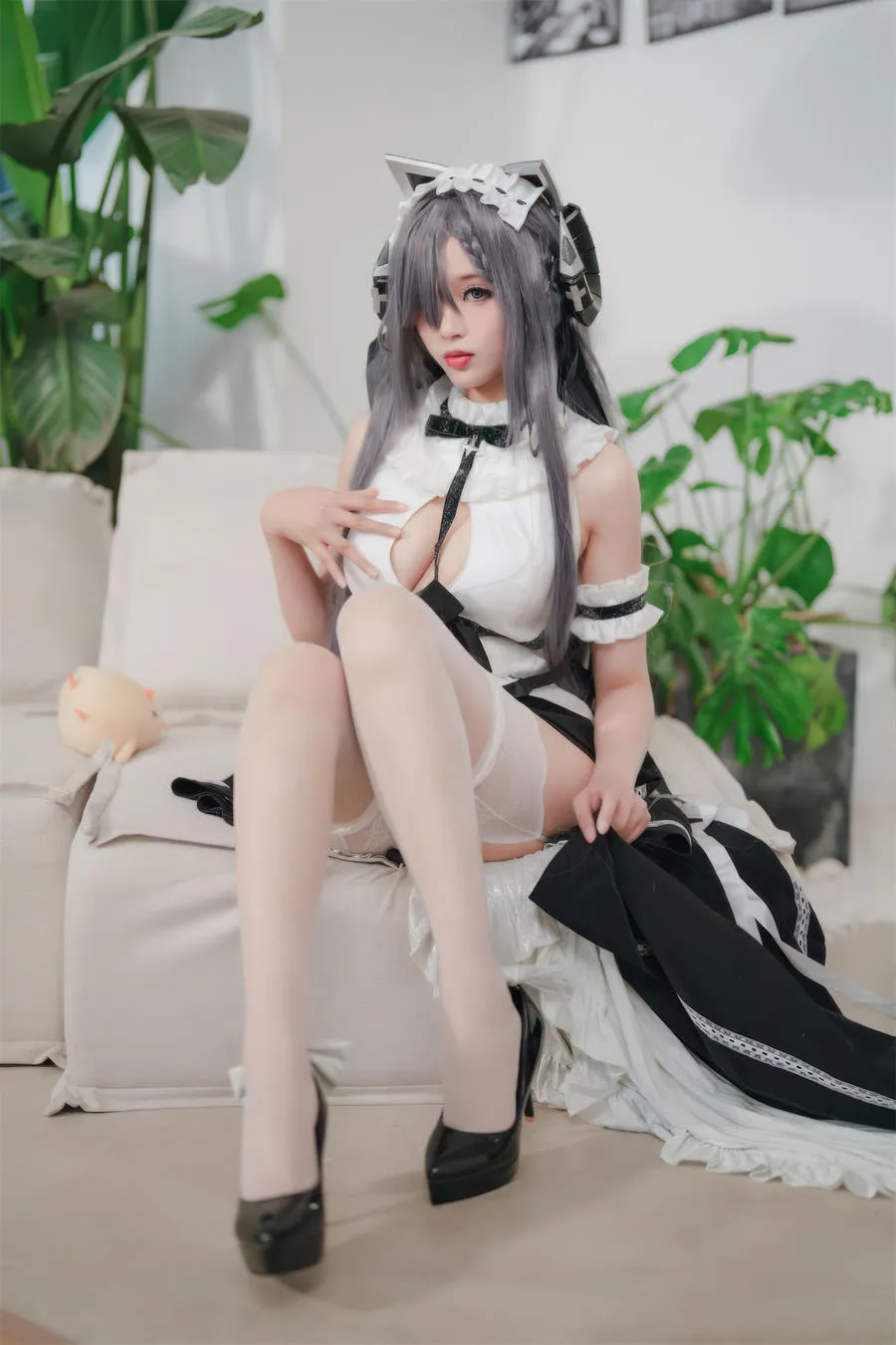 轩萧学姐 碧蓝航线 奥古斯特女仆 67P 1V