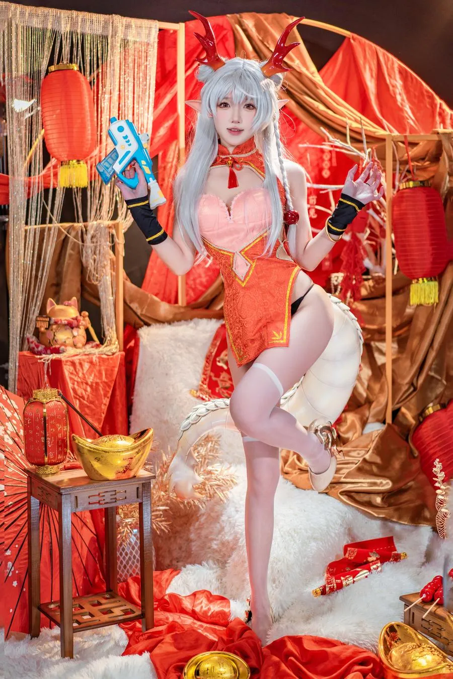 阿包也是兔娘 – 新春贺图 龙妹 44P
