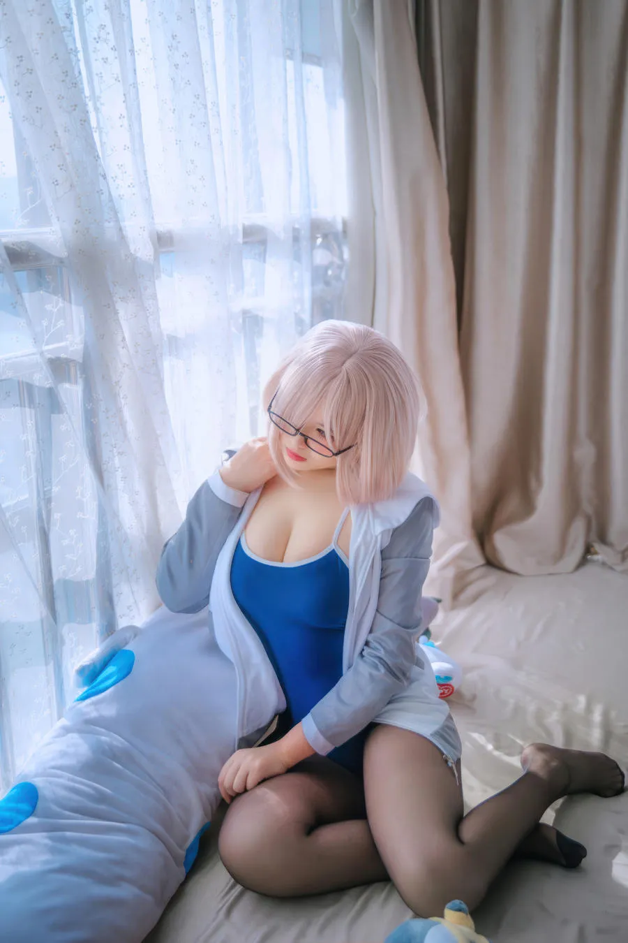 阿半今天很开心 – FGO 玛修 同人体操服 20P